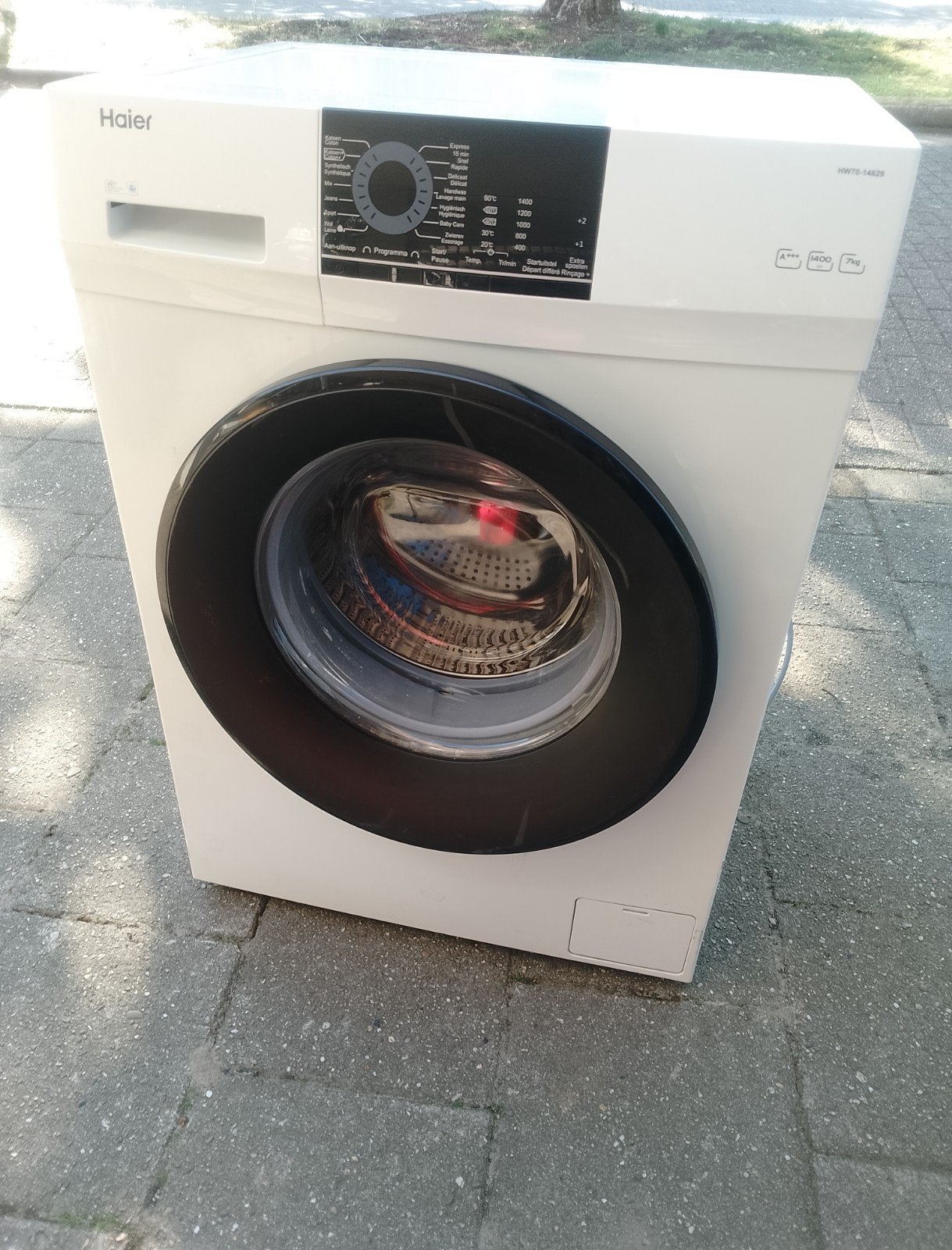 Haier HW70-14829 Wasmachine - 7kg, 1400 toeren, A+++, Witgoed en Apparatuur, Wasmachines, Ophalen of Verzenden, Zo goed als nieuw