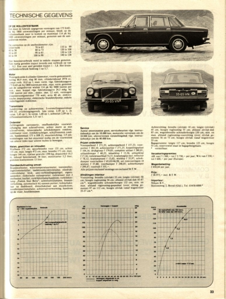 Autokampioen test Volvo 164 E Automaat 1973, Ophalen of Verzenden, Gelezen, Volvo