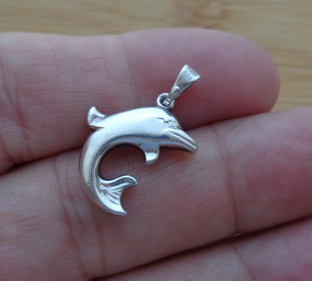 zilveren dolfijn hanger [831], Verzenden, Zo goed als nieuw, Zilver, Zilver