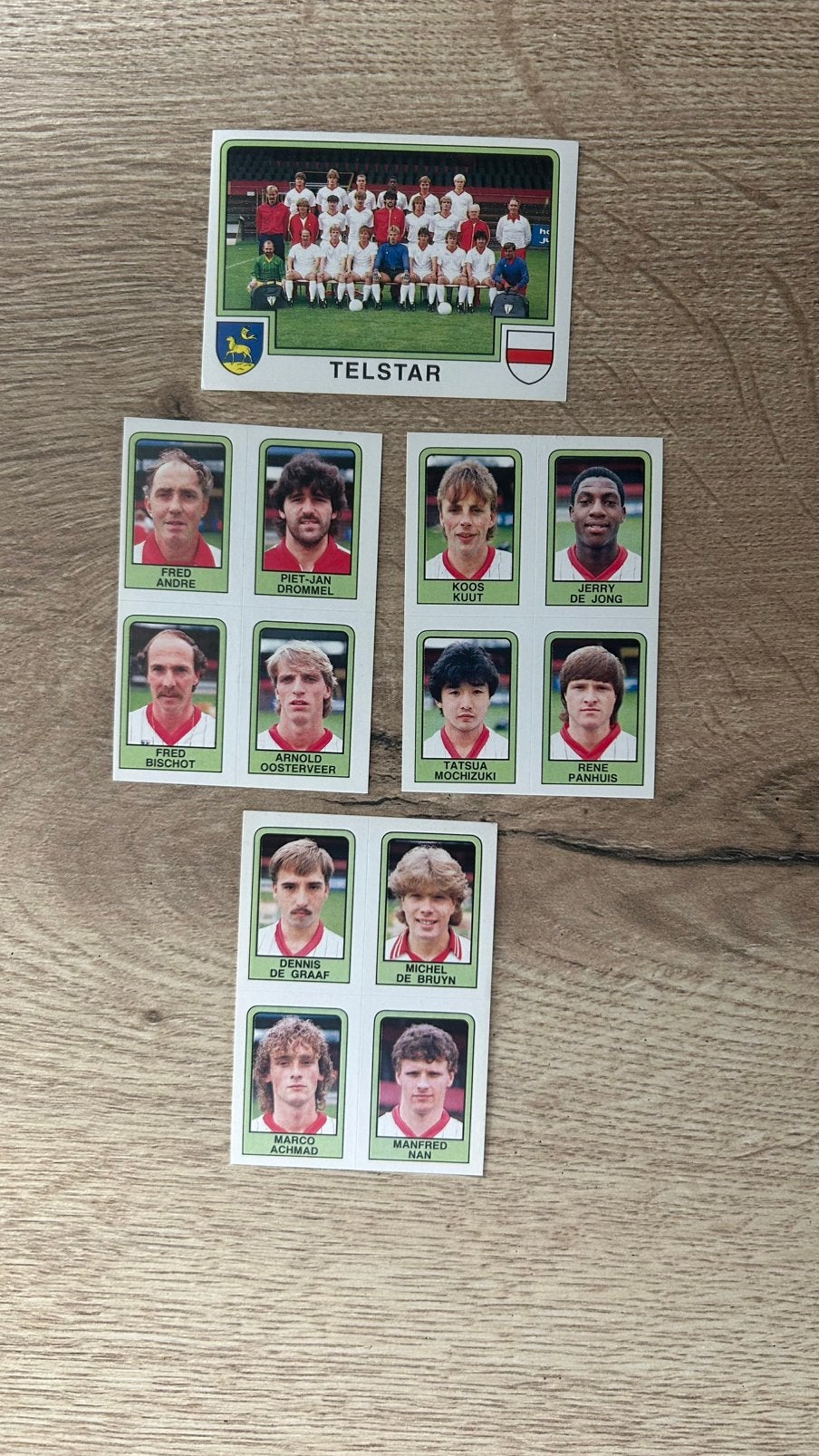 Panini Voetbal 86 plaatjes Telstar 4x, Verzenden, Zo goed als nieuw, Meerdere plaatjes