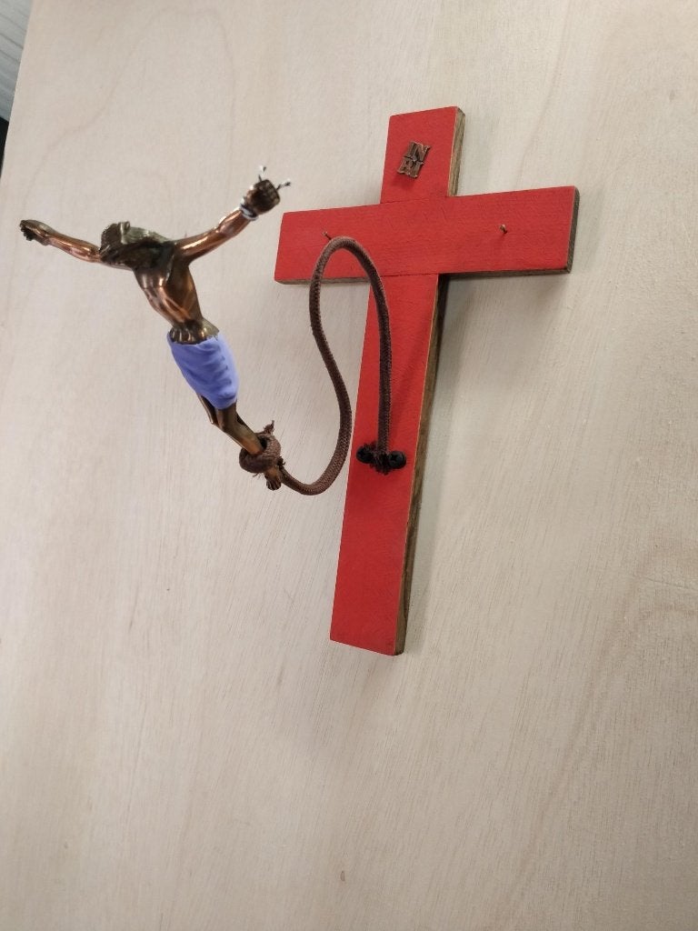 Jumping Jezus, Huis en Inrichting, Meerkleurig, Nieuw, Ophalen of Verzenden, Vintage