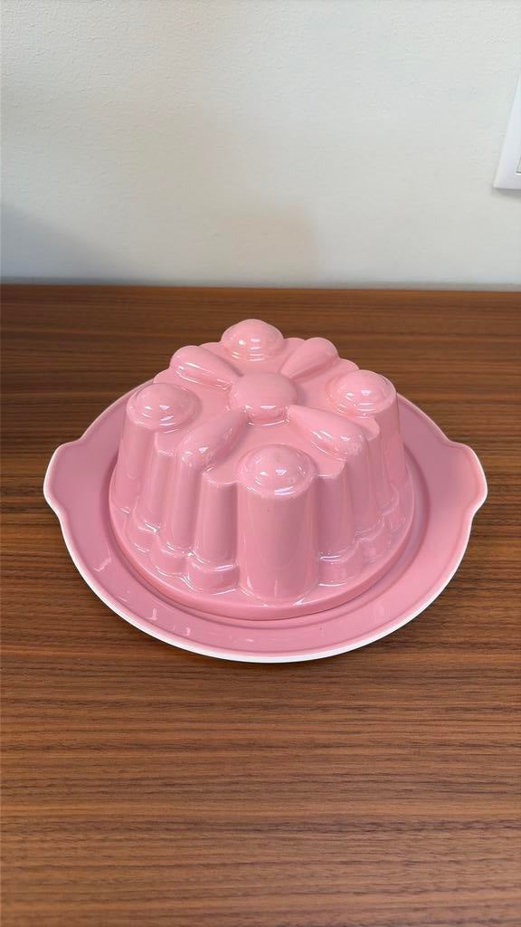 Pastel roze puddingvorm Petrus Regout Maastricht, Ophalen of Verzenden