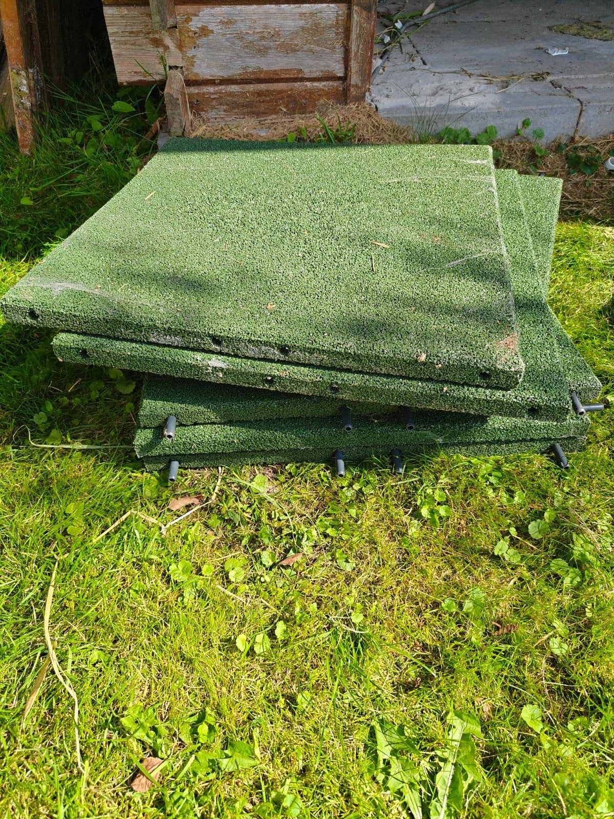 Nieuwe rubber tegels 50x50x3cm (6 stuks), Ophalen, Overige typen, Rubber, Nieuw