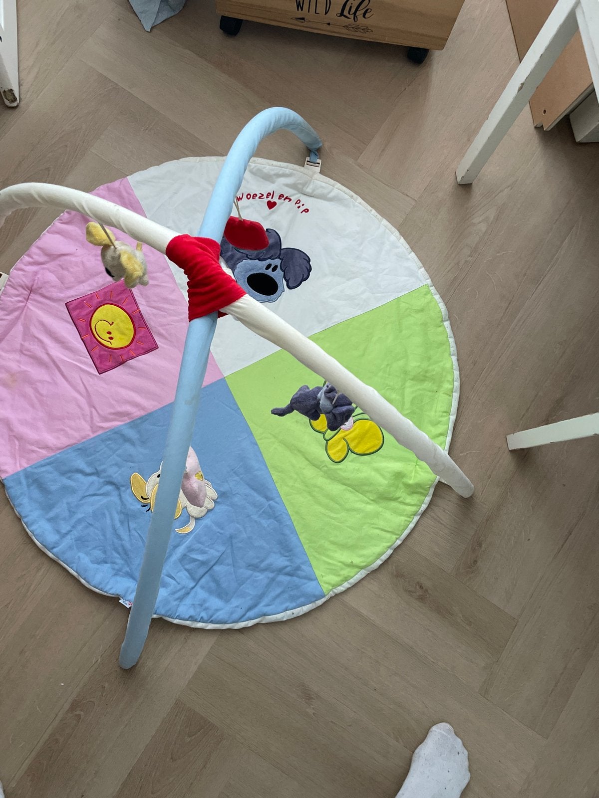 Woezel en Pip speelkleed met babygym, Ophalen of Verzenden, Gebruikt, Speelkleed