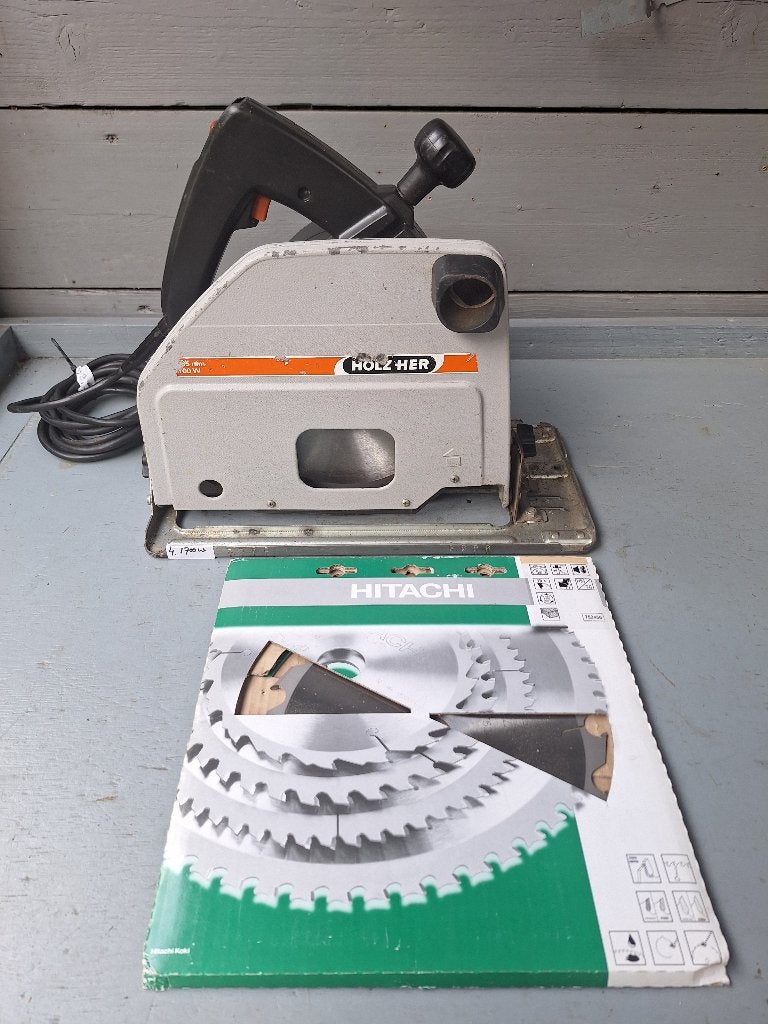 Holzher 2120 inval cirkelzaag 1700w (4), Gebruikt, Cirkelzaag, 70 mm of meer, Ophalen of Verzenden