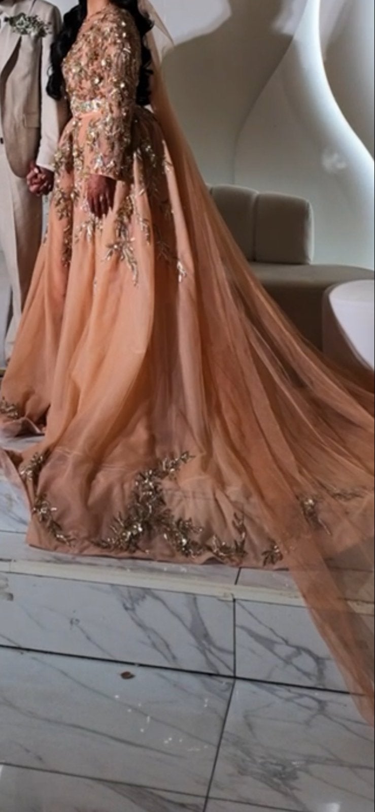 Prachtige Lebsa Marokkaanse jurk - Feestelijke Kaftan, Kleding | Dames, Overige typen, Meerkleurig, Zo goed als nieuw, Ophalen