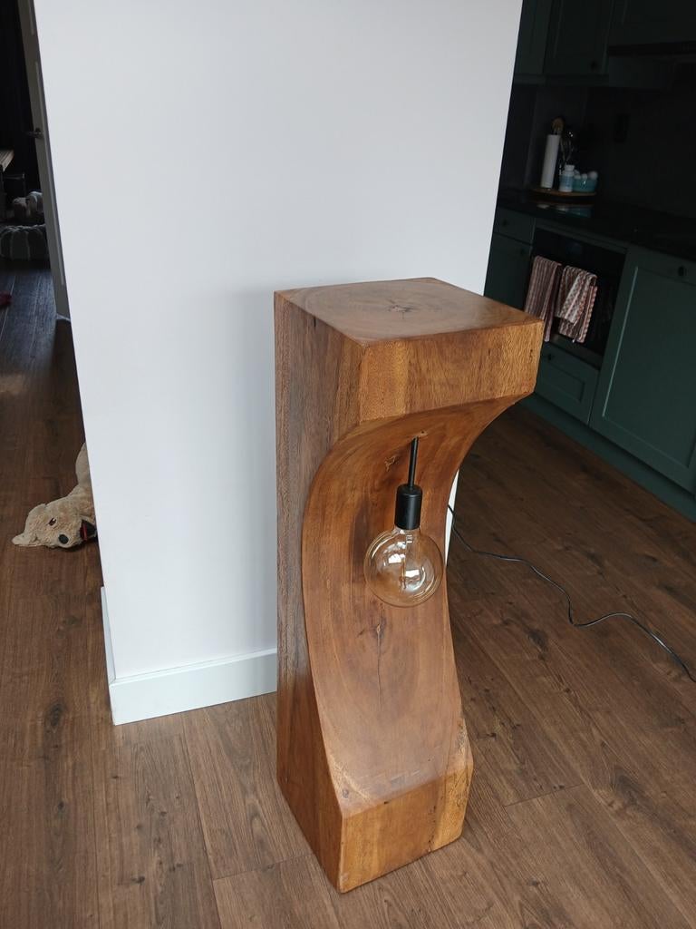 suar houten lamp/ zuil, Ophalen, Nieuw