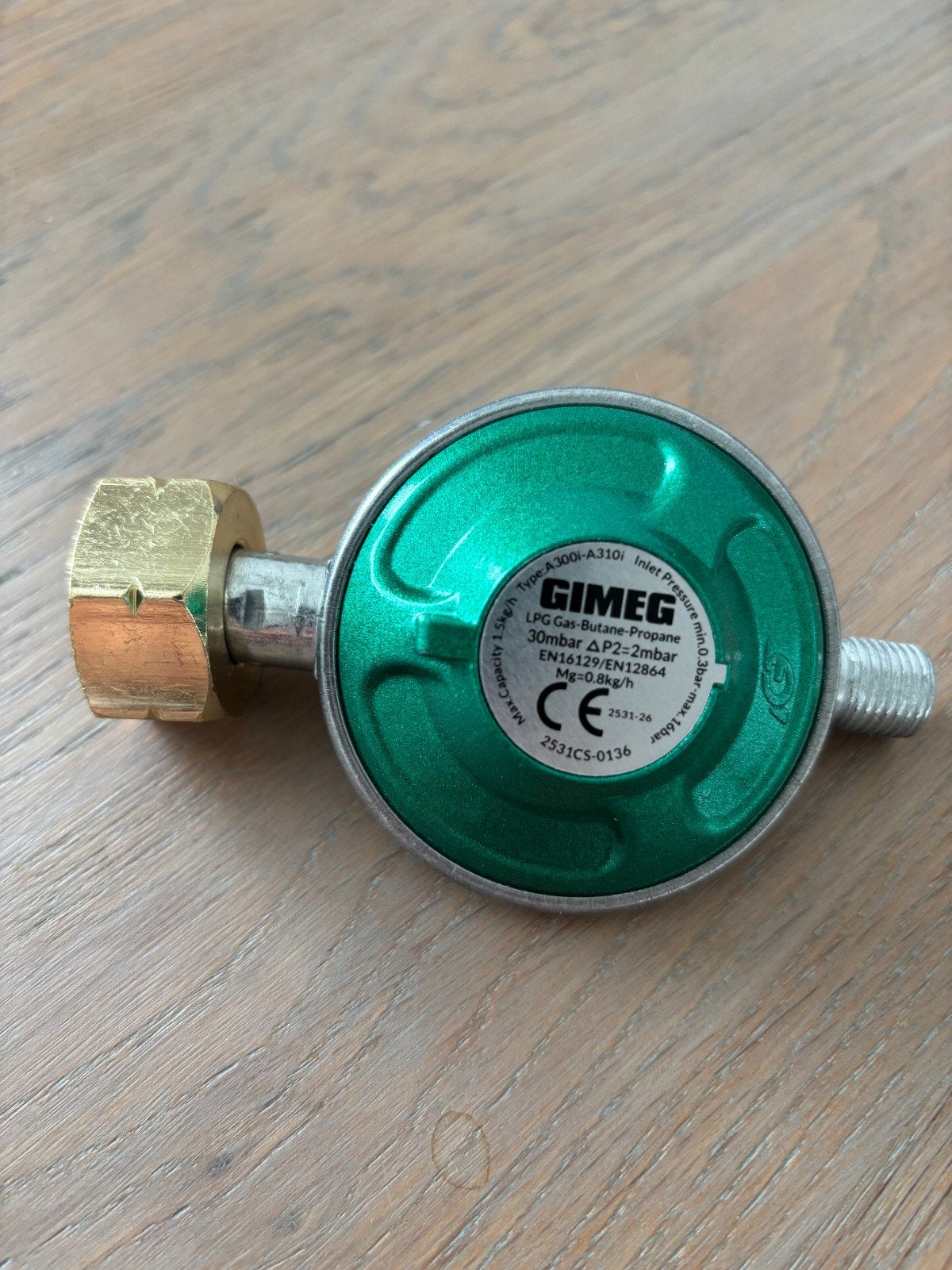 Gimeg Gasdrukregelaar 30mbar - Butaan/Propaan, Ophalen, Nieuw