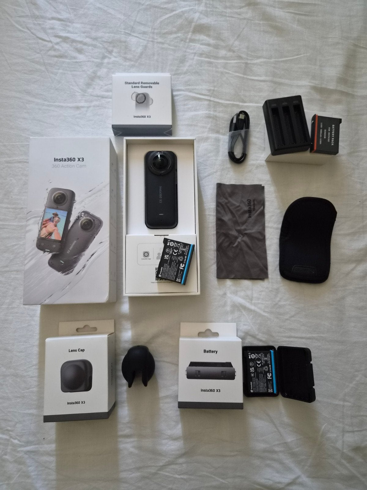 Insta360 X3 set met 3x accu, Ophalen of Verzenden, Zo goed als nieuw, Overige merken
