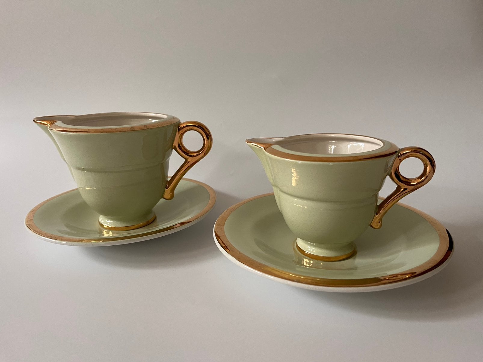 Prachtige vintage Salins France kannetjes, Antiek en Kunst, Antiek | Servies los, Ophalen of Verzenden
