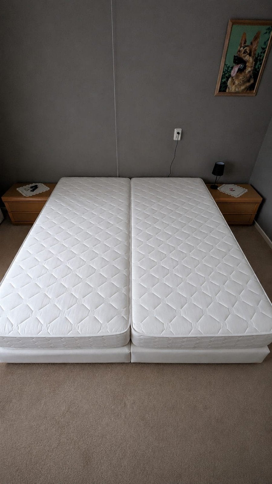 boxspring 2 x 80-200 Wellfair, Ophalen, Gebruikt, Eenpersoons, 80 cm