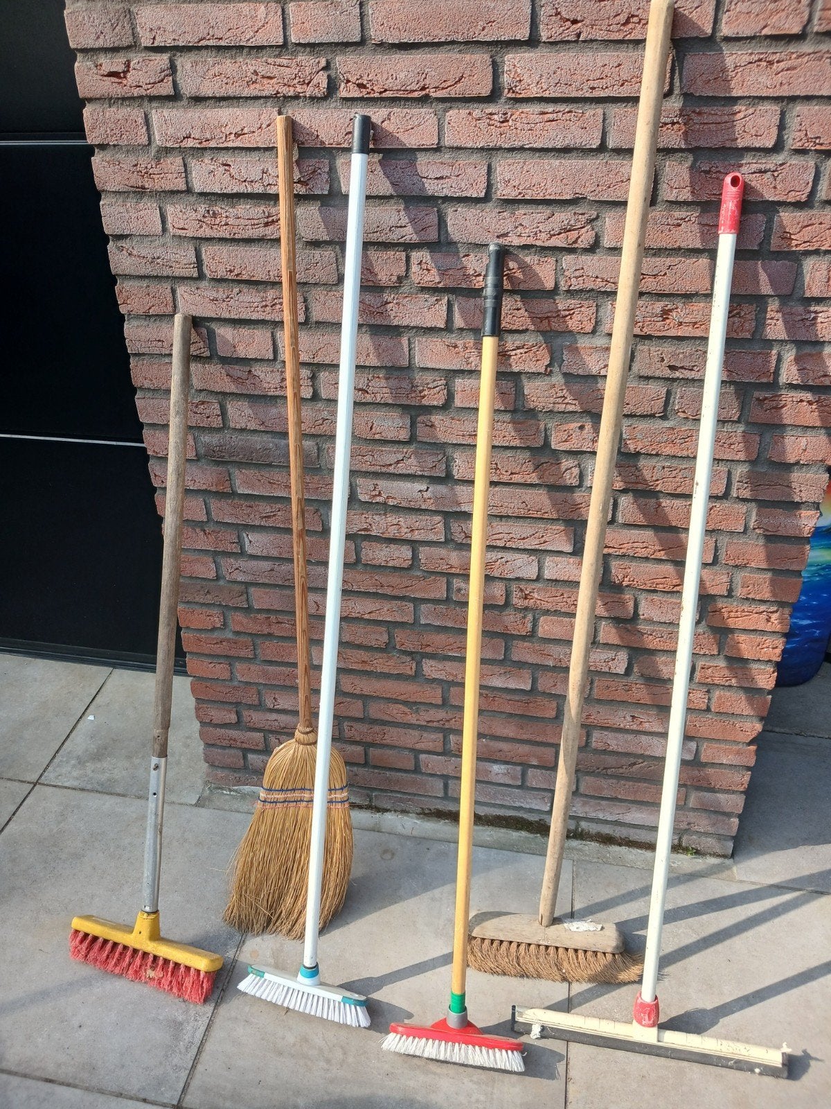 harde bezem schrobber zachte bezem trekker camping veger, Ophalen of Verzenden