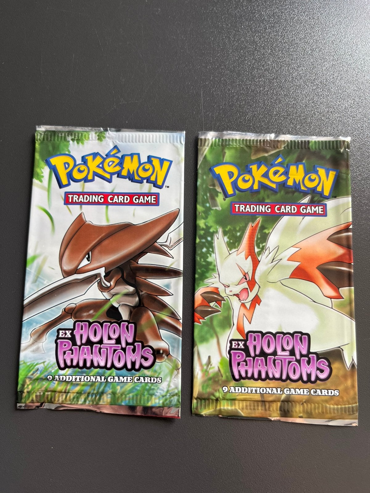 Pokemon booster empty ex holon phantoms 2x, Ophalen of Verzenden, Gebruikt, Booster
