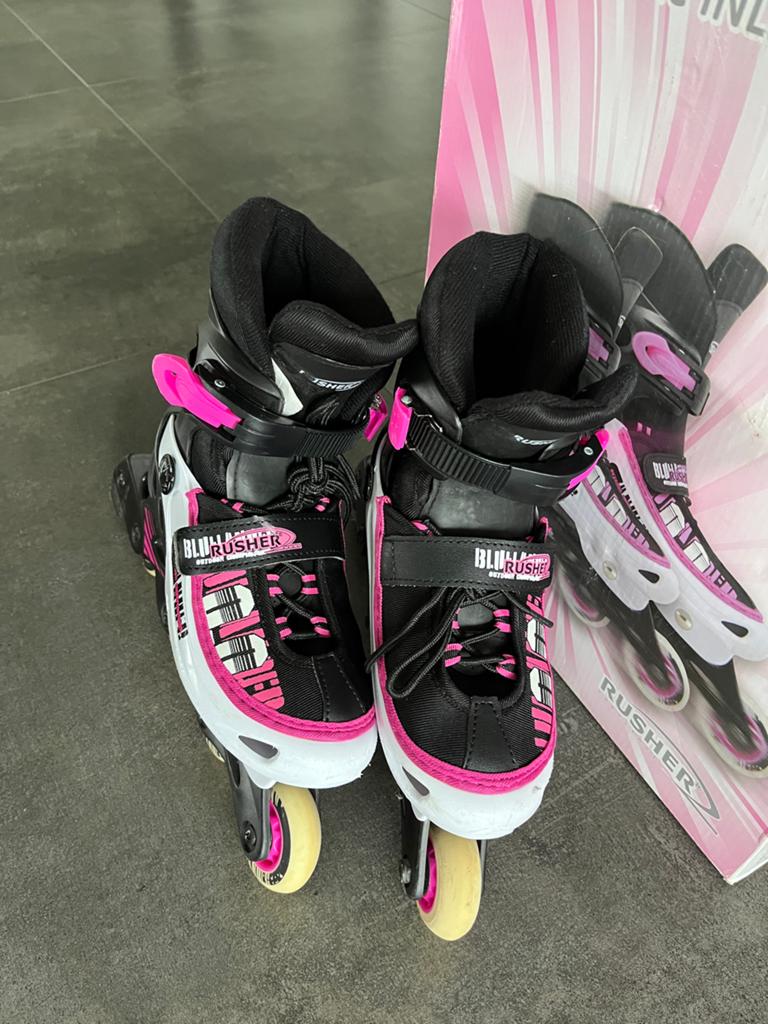 Rusher Kinder Skeelers - Roze, Maat 35-38, Overige merken, Kinderen, Ophalen of Verzenden, Inline skates 4 wielen