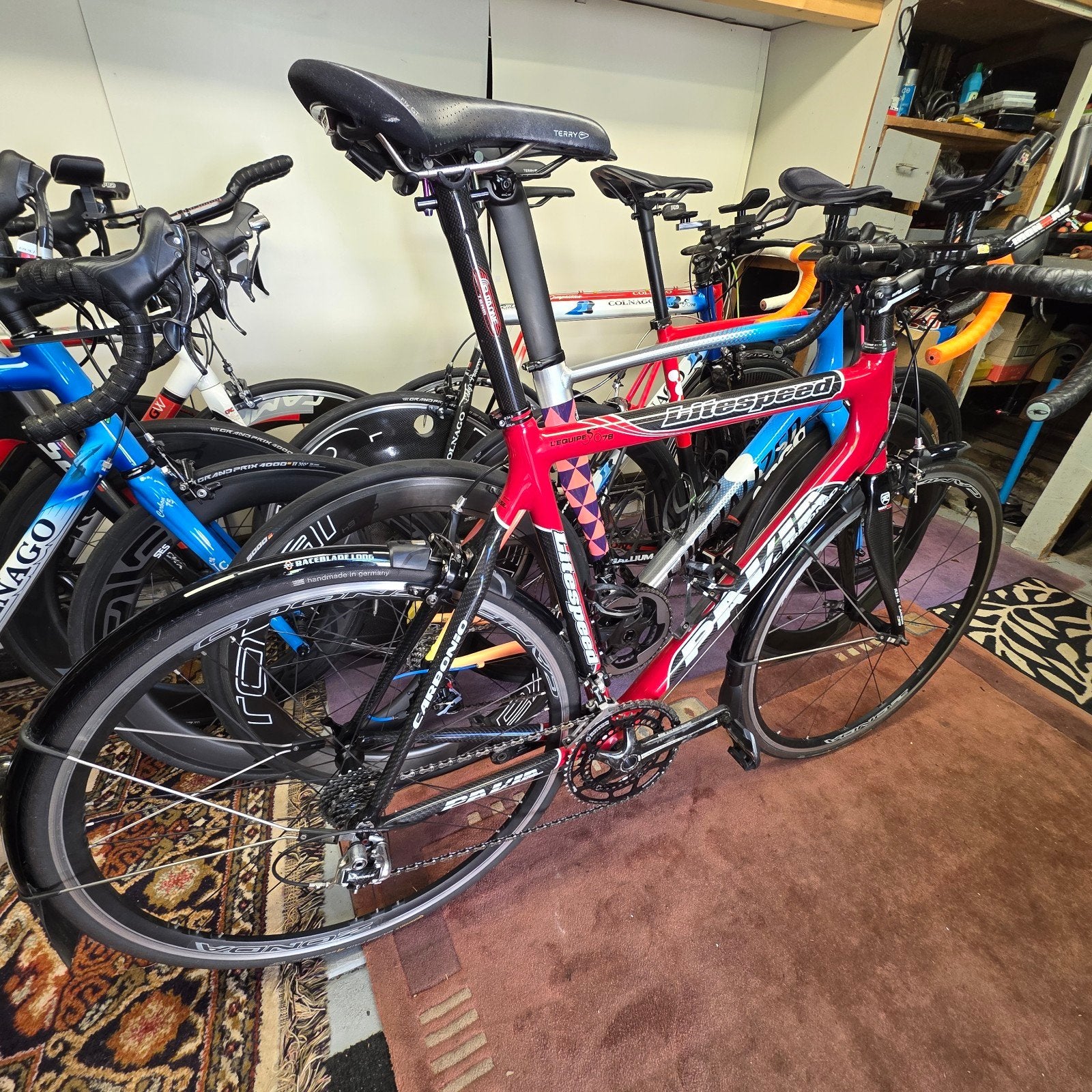 Litespeed Pavia Carboni., Fietsen en Brommers, 57 tot 61 cm, Ophalen, 15 tot 20 versnellingen, Overige merken