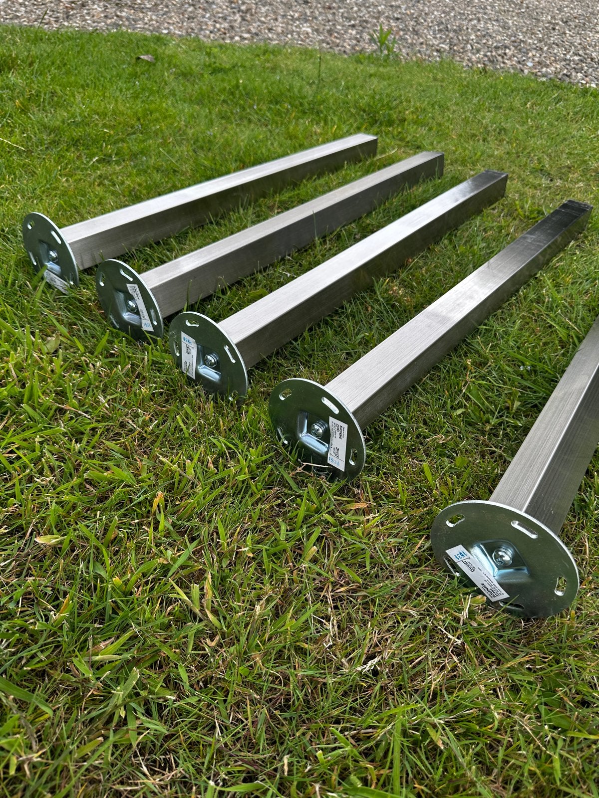 5x IKEA Sjunne RVS Tafelpoten, Tafelpoot, Minder dan 50 cm, 50 tot 100 cm, Ophalen of Verzenden