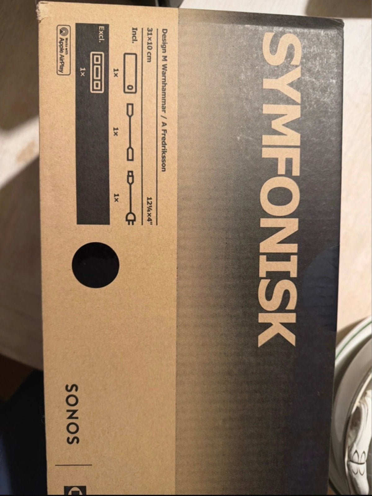 IKEA Symfonisk actieve speaker van Sonos Antracietgrijs, Slimme speaker, WiFi, Ophalen of Verzenden, Zo goed als nieuw