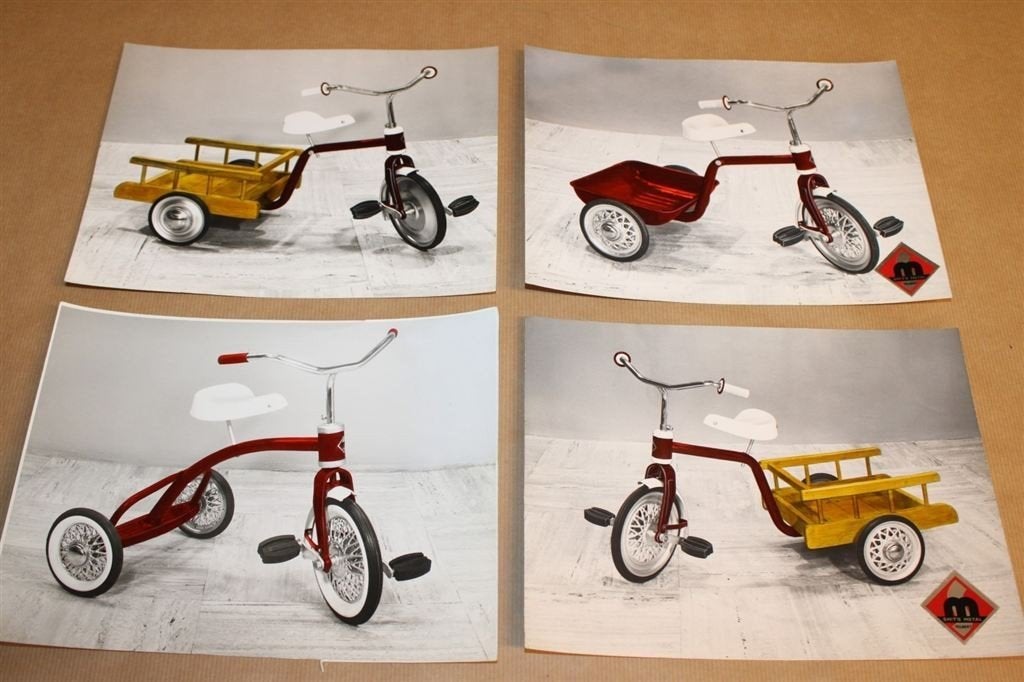 4 reclamefoto's speelgoed Smit Metal Tolbert - 1960, Antiek en Kunst, Ophalen of Verzenden