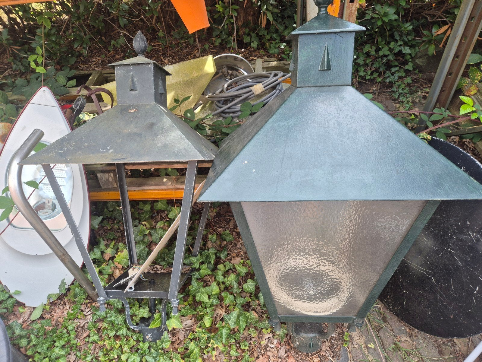 DIVERSE X  ARMATUUR DE NOOD STRAATLANTAARN LAMP  KOOPJE, Ophalen, Gebruikt, E27 (groot), Led-lamp