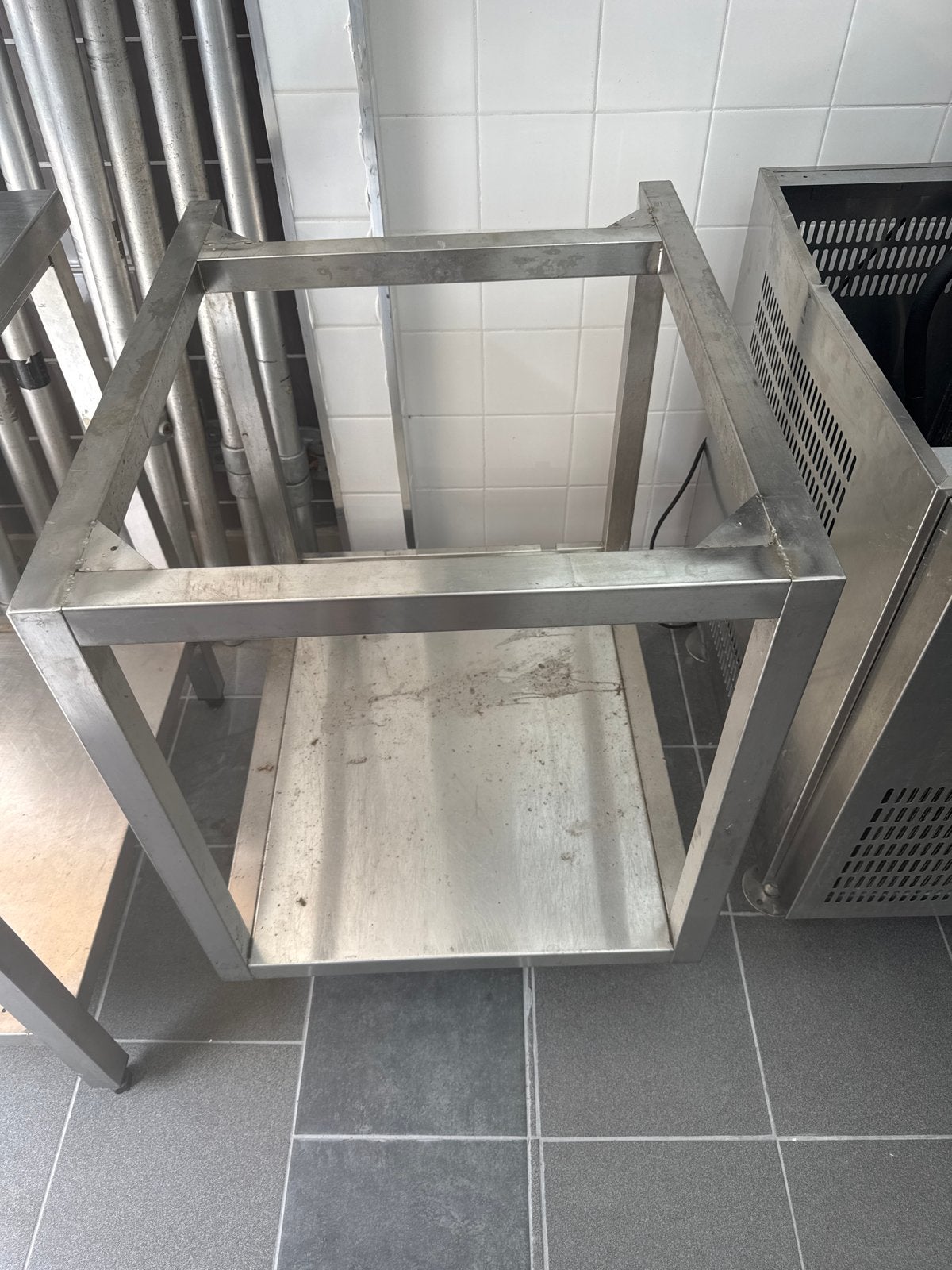 RVS Onderstel / Werktafel (60x71x83 cm), Doe-het-zelf en Verbouw, Werkbanken, Ophalen, Gebruikt