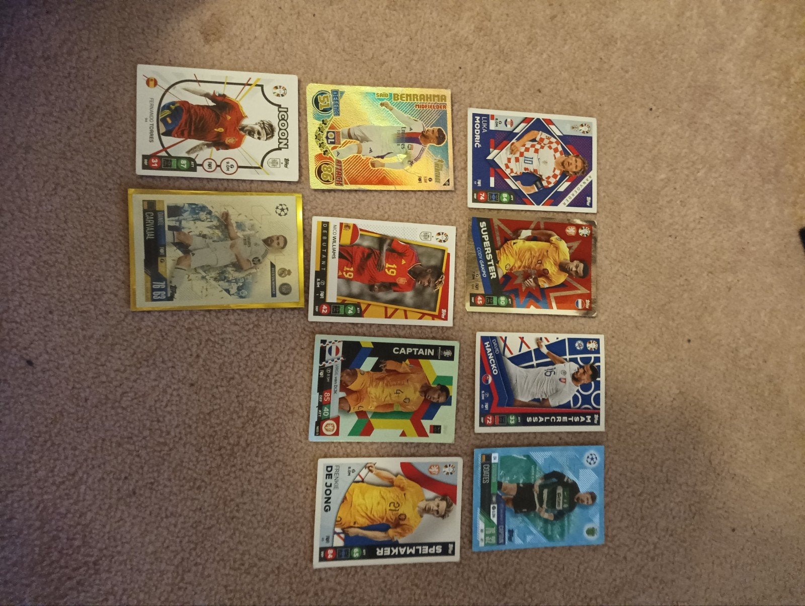 voetbal cards, Ophalen