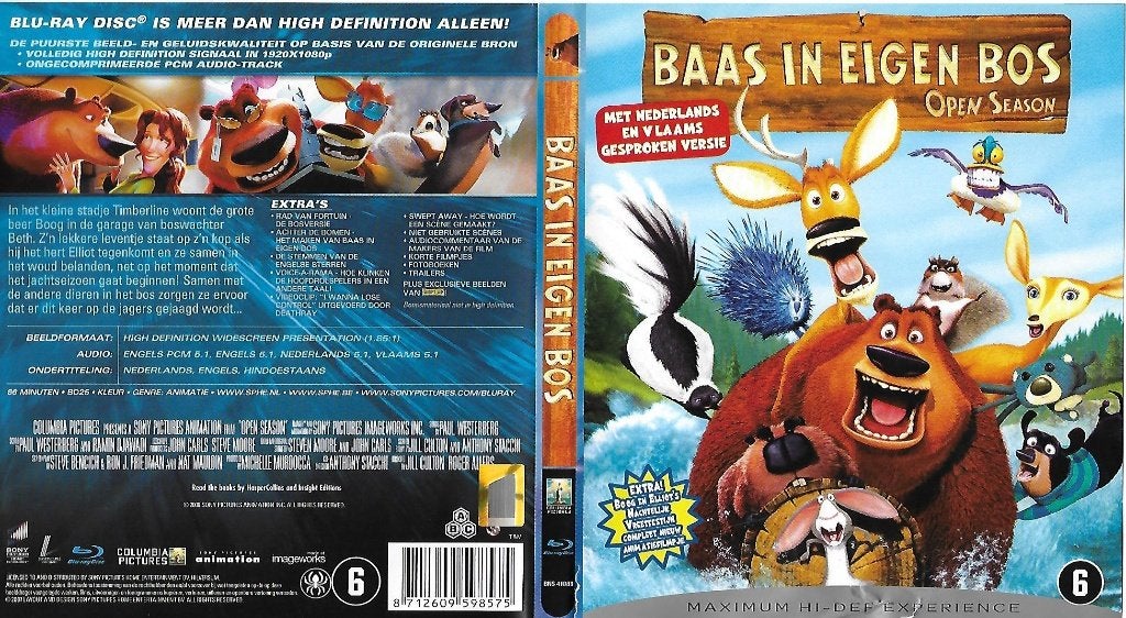 Baas in eigen bos, (blue-ray), Cd's en Dvd's, Blu-ray, Ophalen of Verzenden, Zo goed als nieuw, Kinderen en Jeugd