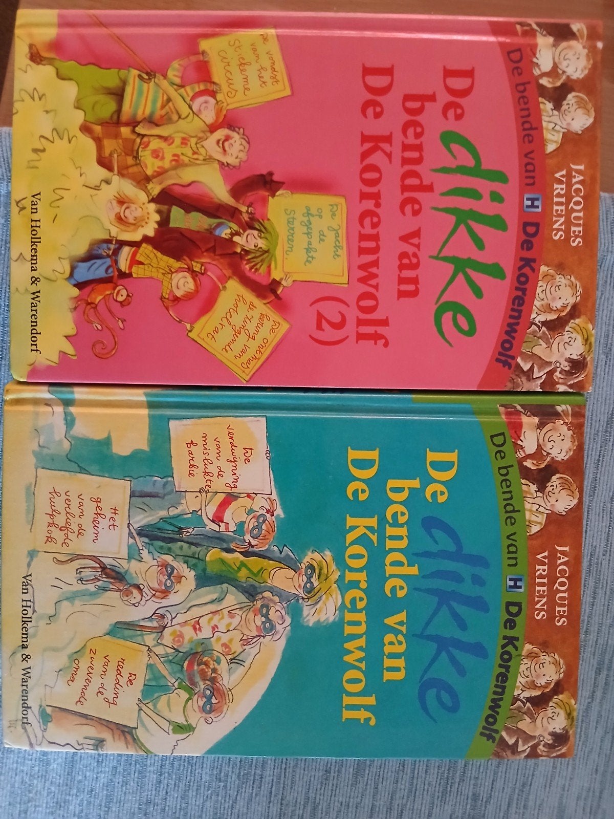 De dikke bende van De Korenwolf (2 boeken), Ophalen of Verzenden, Gelezen, Jacques Vriens, Fictie algemeen