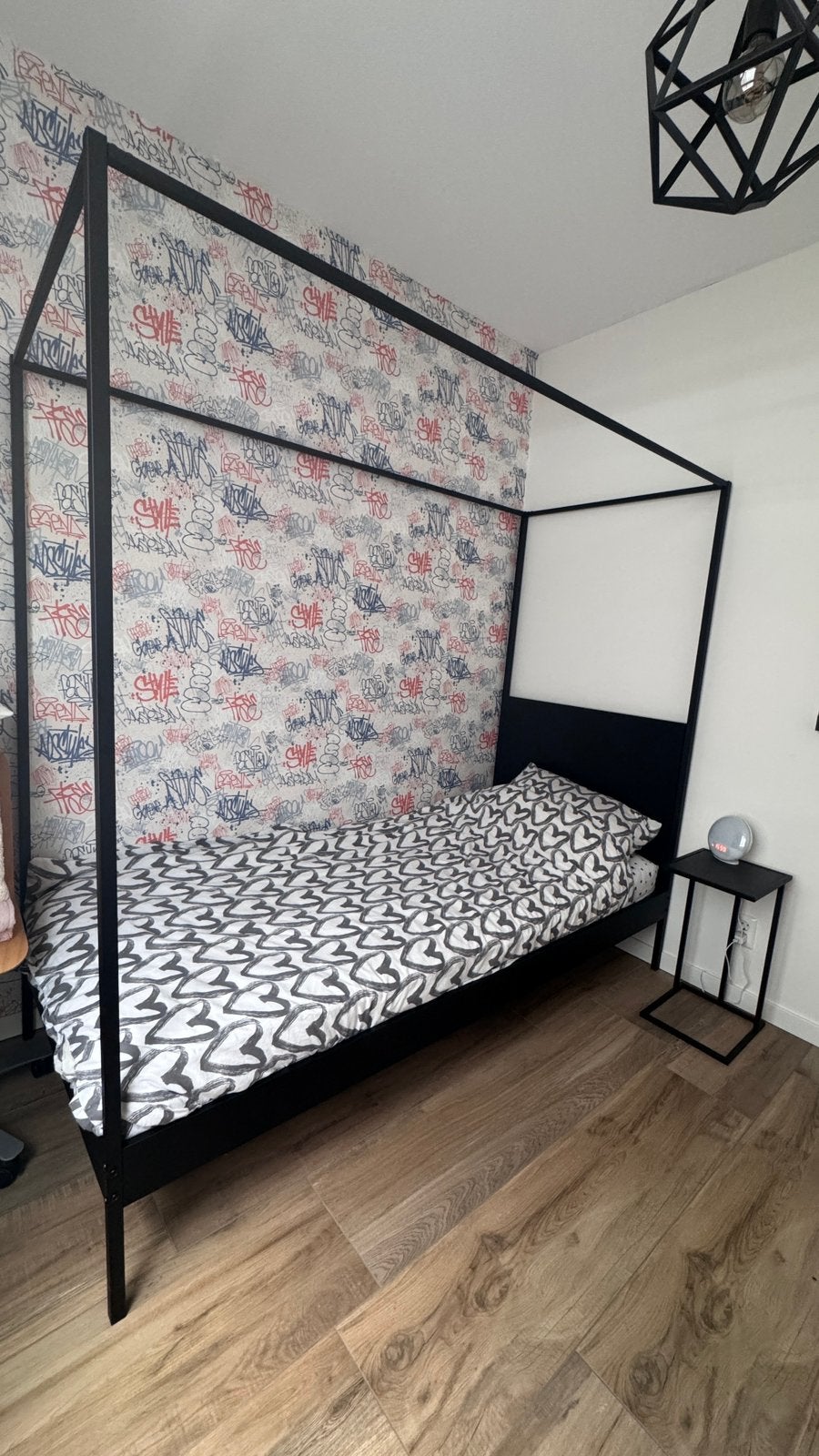 1 persoons bed 200 x 90 cm, Huis en Inrichting, Slaapkamer | Bedden, Ophalen, Gebruikt, 90 cm, Eenpersoons