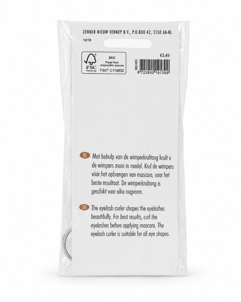 Zenner Professional wimperkrultang – zilverkleurig, ., Overige typen, Nieuw, Ophalen of Verzenden