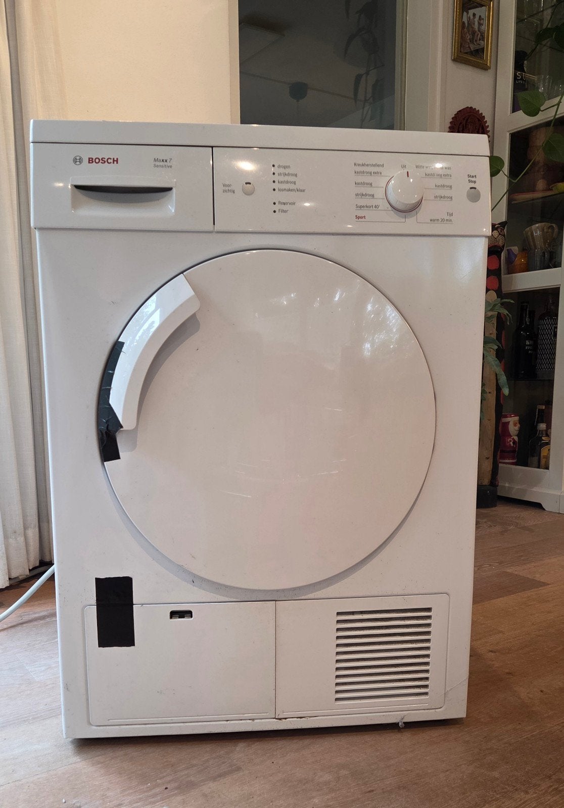 Droger Bosch Maxx 7 sensitive- 7 kg, Ophalen, 6 tot 8 kg, Gebruikt, Voorlader