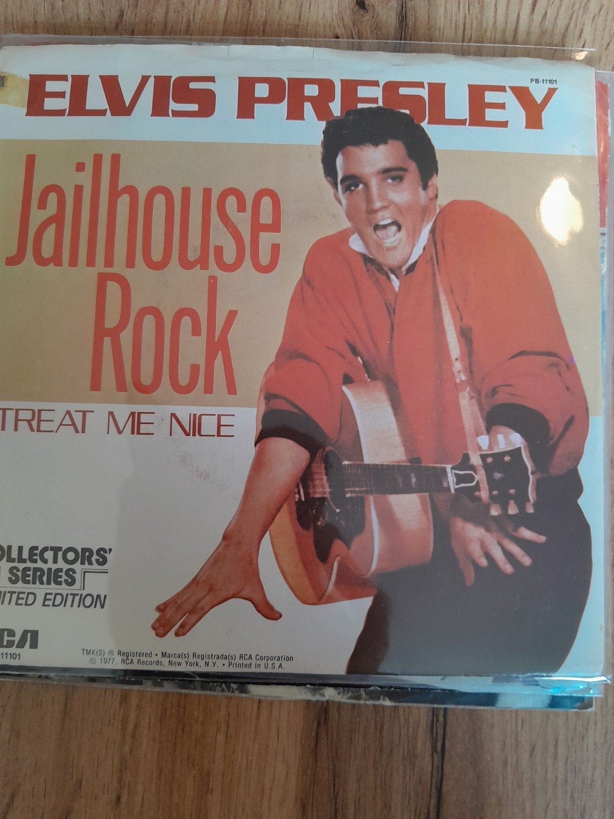 elvis presley 7inch jailhouse rock, Cd's en Dvd's, Ophalen of Verzenden, Zo goed als nieuw, Pop
