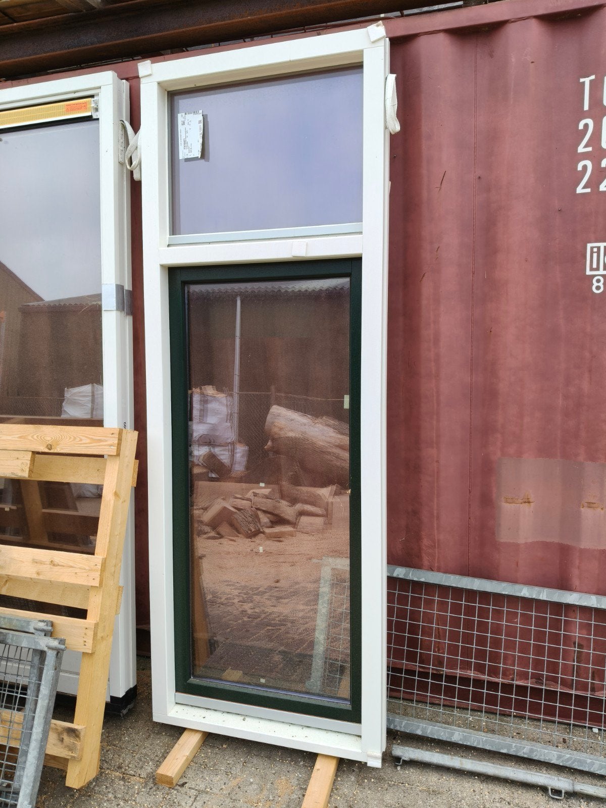 Hardhouten kozijn met HR++ glas en draaikiep raam, Ophalen, Gevelraam of Ruit, 80 tot 120 cm, Nieuw