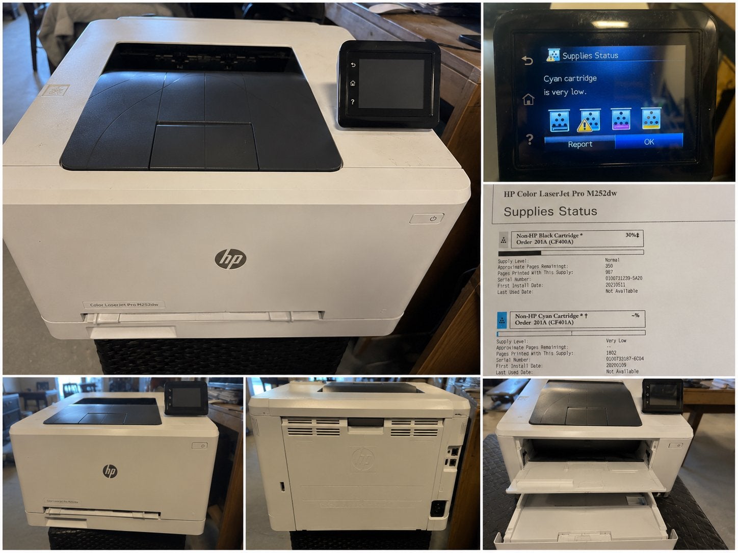 HP Color LaserJet Pro M252dw | WiFi | Duplex | Touchscreen, Computers en Software, Printers, Gebruikt, Printer, Laserprinter, Kleur printen
