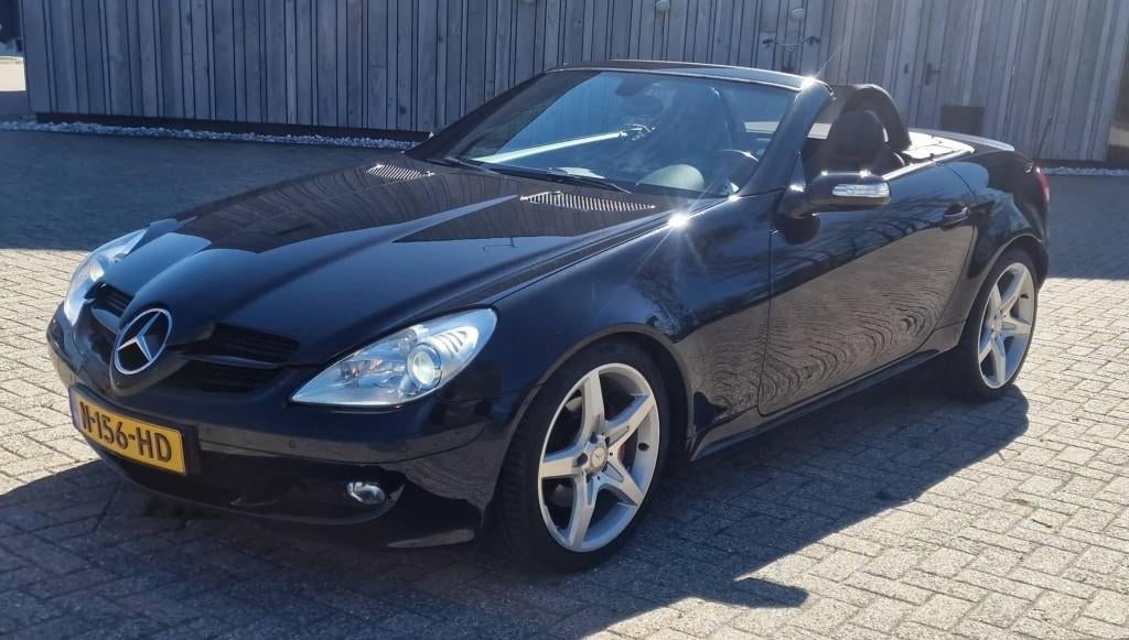 Mercedes-Benz Slk 280, Auto's, Mercedes-Benz, Achterwielaandrijving, Zwart, Cabriolet, Zwart