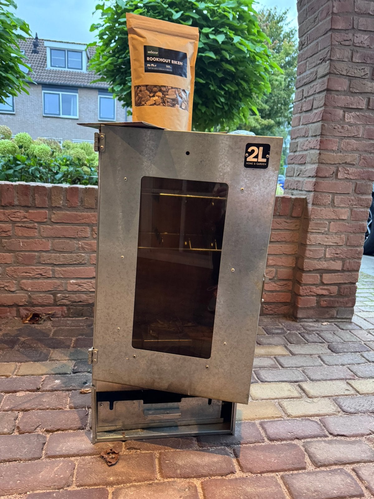 Rookoven RVS incl electrasysteem, Ophalen of Verzenden, Gebruikt