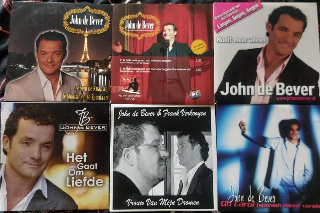 LOT 6 CD-singles van JOHN DE BEVER - Nederlandstalig, 6 singles of meer, Ophalen of Verzenden, Gebruikt, Nederlandstalig