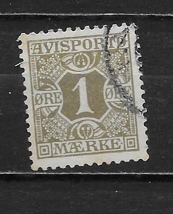 Denemarken  verrekeningszegels 1907, Verzenden, Denemarken, Gestempeld