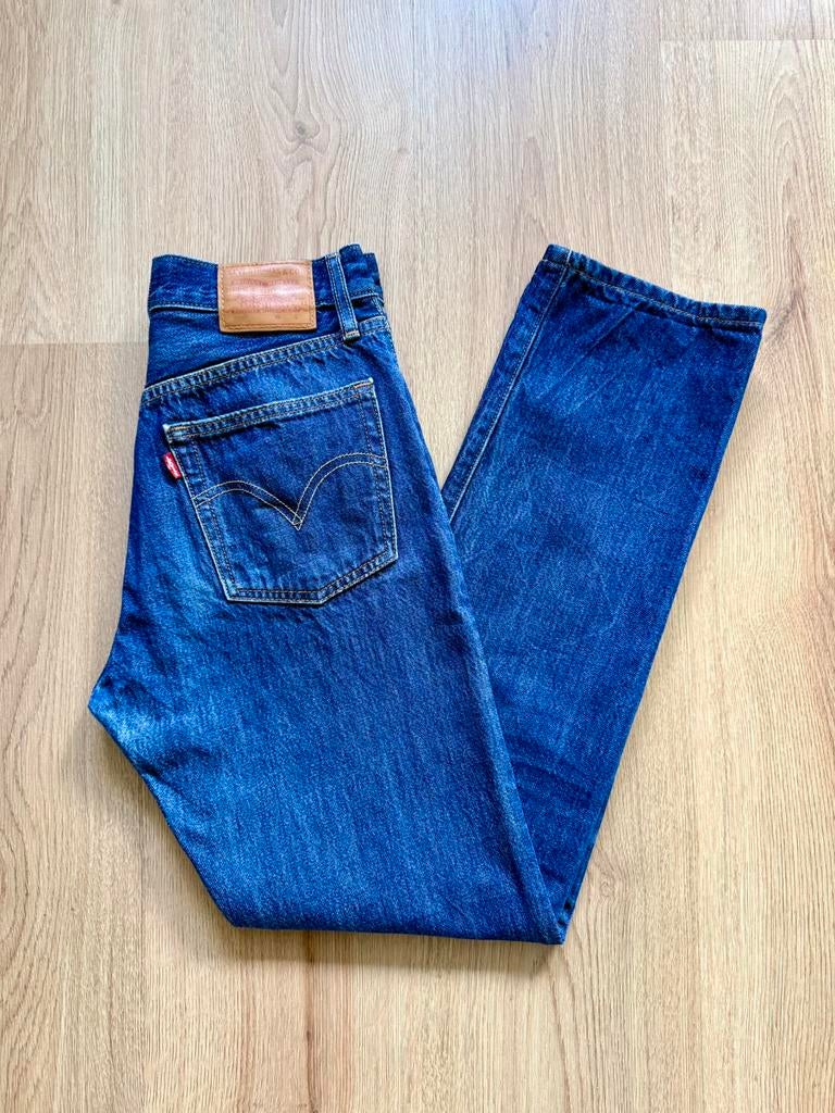Levi’s 501 Blauw Jeans - W25 L30, Ophalen of Verzenden, Gedragen, Blauw, W27 (confectie 34) of kleiner