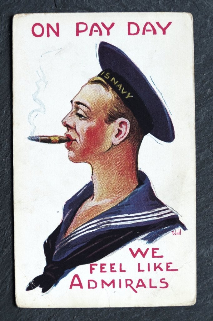 On Pay Day we feel like Admirals - USA - marine, Verzenden, Voor 1920, Ongelopen, Ambachten of Beroep