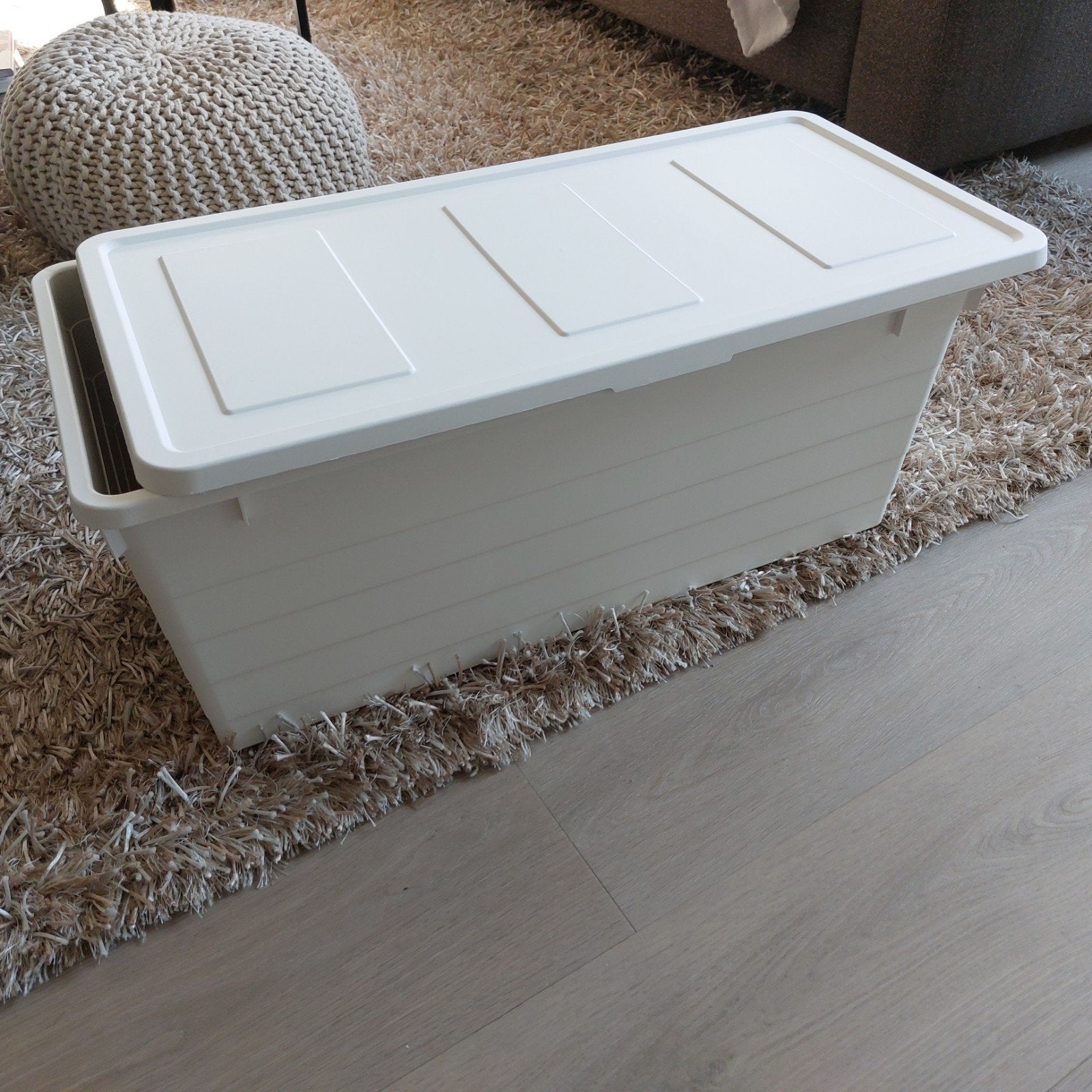IKEA Sockerbit opbergbox met deksel - 38x76x30 cm, Ophalen, Kunststof, 50 tot 100 cm, Zo goed als nieuw