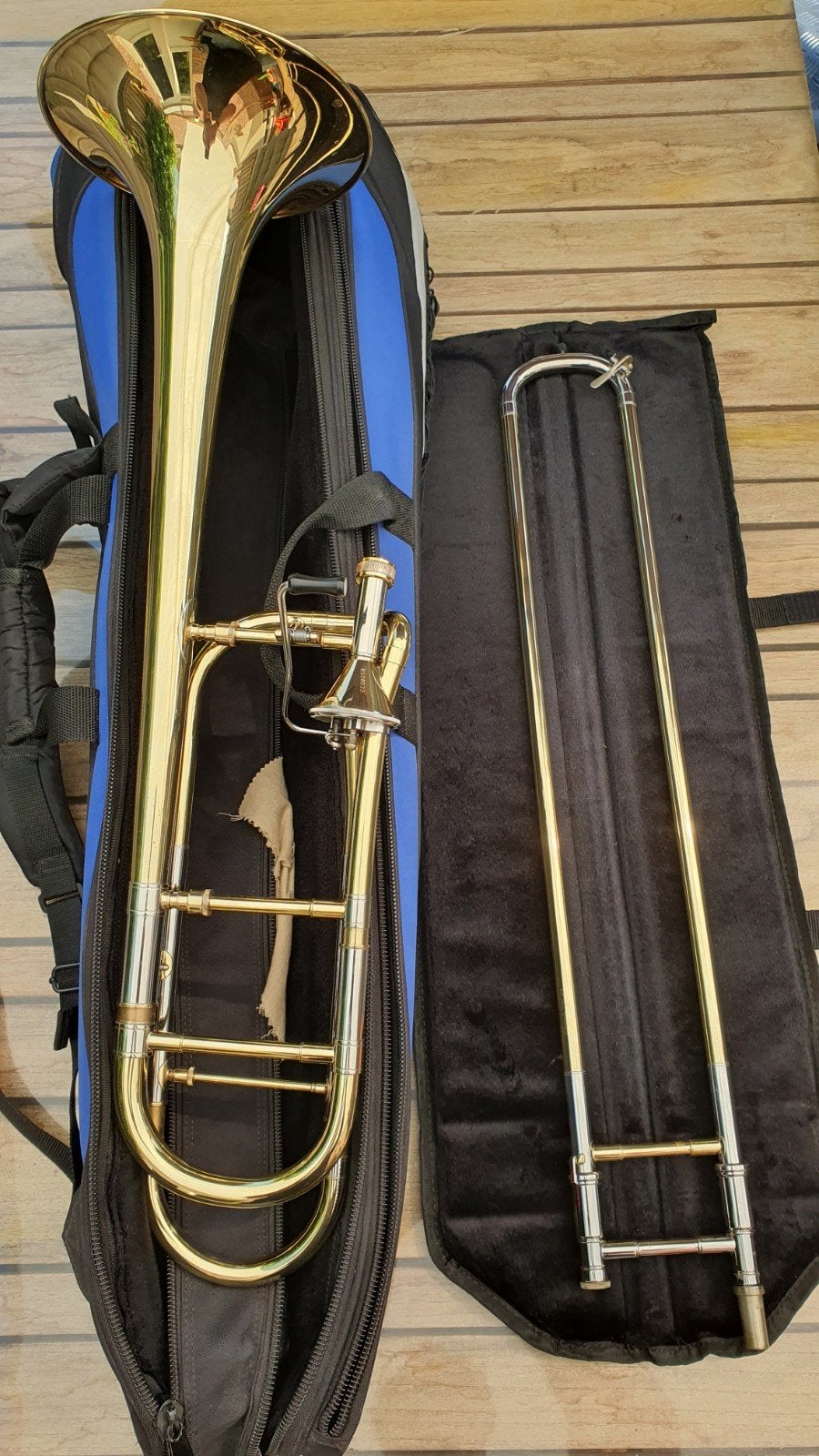 Edwards Tenor Trombone met koffer - in zeer goede staat, Muziek en Instrumenten, Blaasinstrumenten | Trombones, Ophalen, Zo goed als nieuw