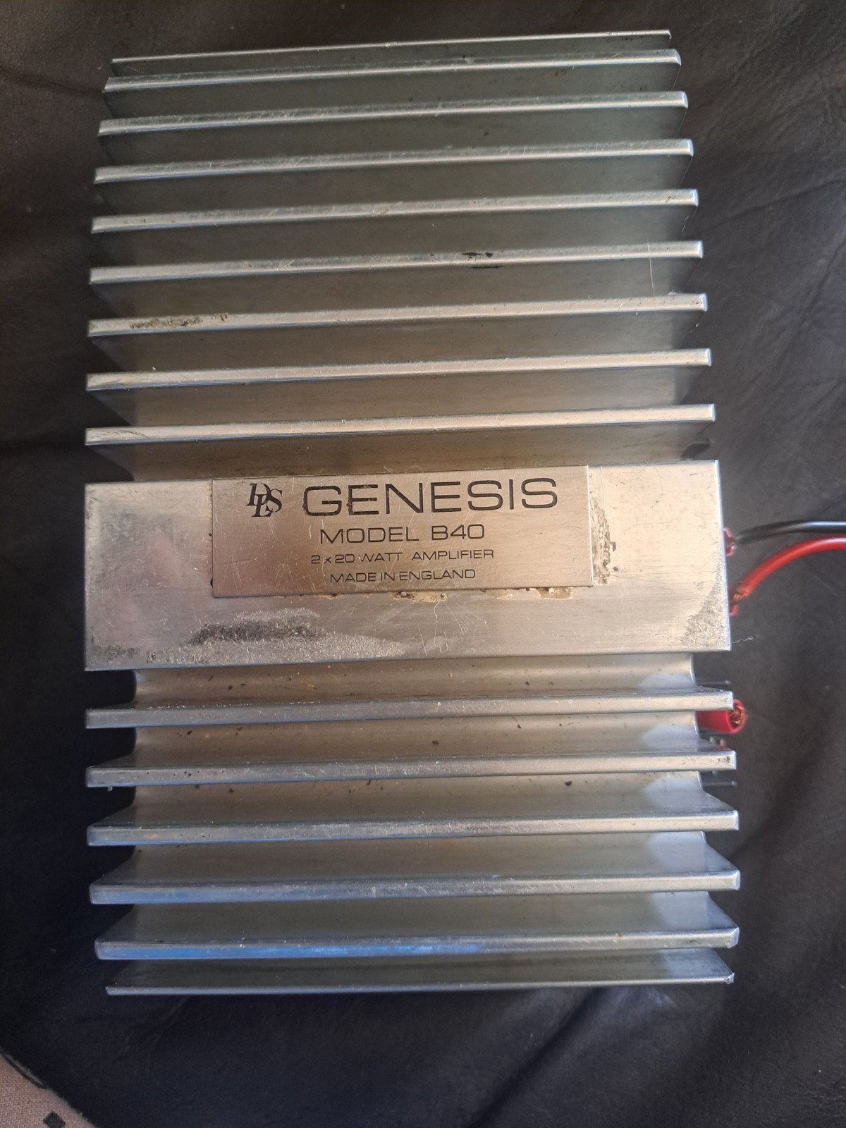 Genesis B40 2x20 Watt Versterker - Made in England, Overige merken, Gebruikt, Ophalen of Verzenden, Minder dan 60 watt
