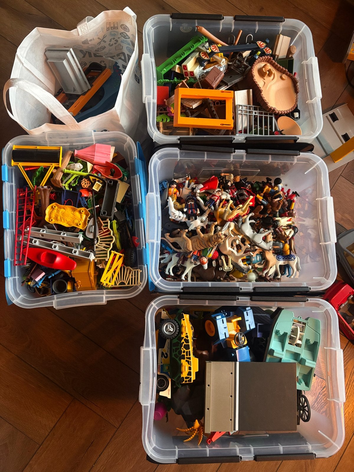 Grote partij Playmobil: voertuigen, figuren, gebouwen en mee, Ophalen, Gebruikt, Losse onderdelen, Overige typen