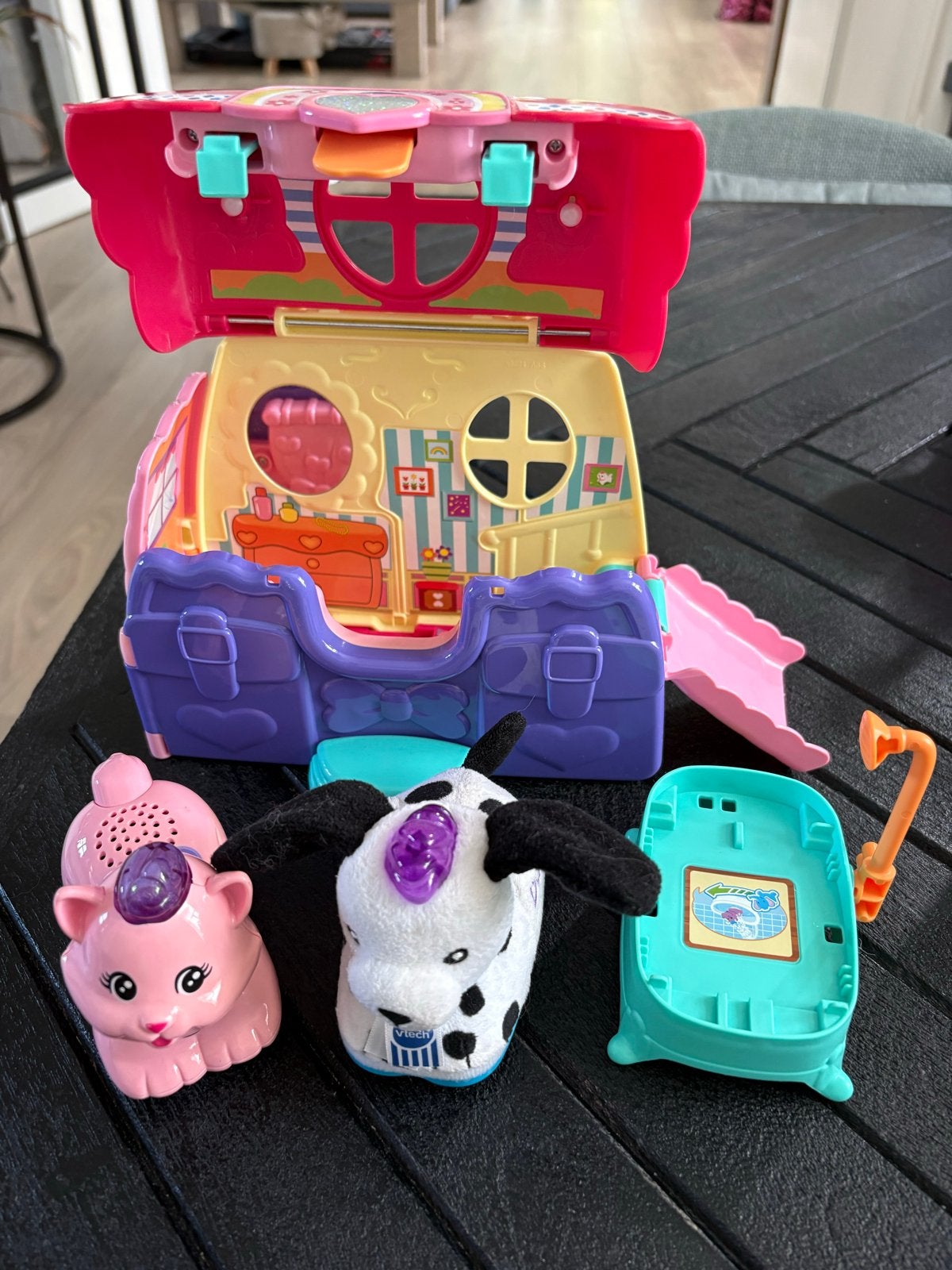VTech Zoef Zoef Dieren Speelhuis met Kat en Hond, Ophalen of Verzenden, Gebruikt, Overige typen, Met geluid