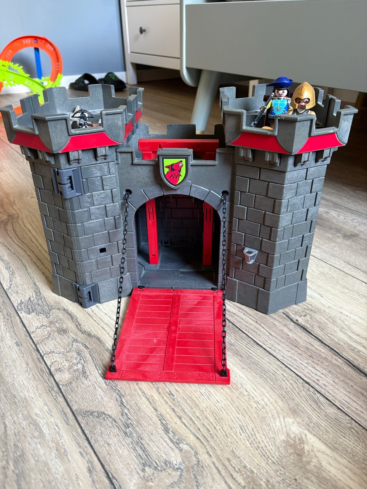 Playmobil Kasteel met ridders en wolven, Complete set, Ophalen of Verzenden, Zo goed als nieuw, Kasteel/Fort