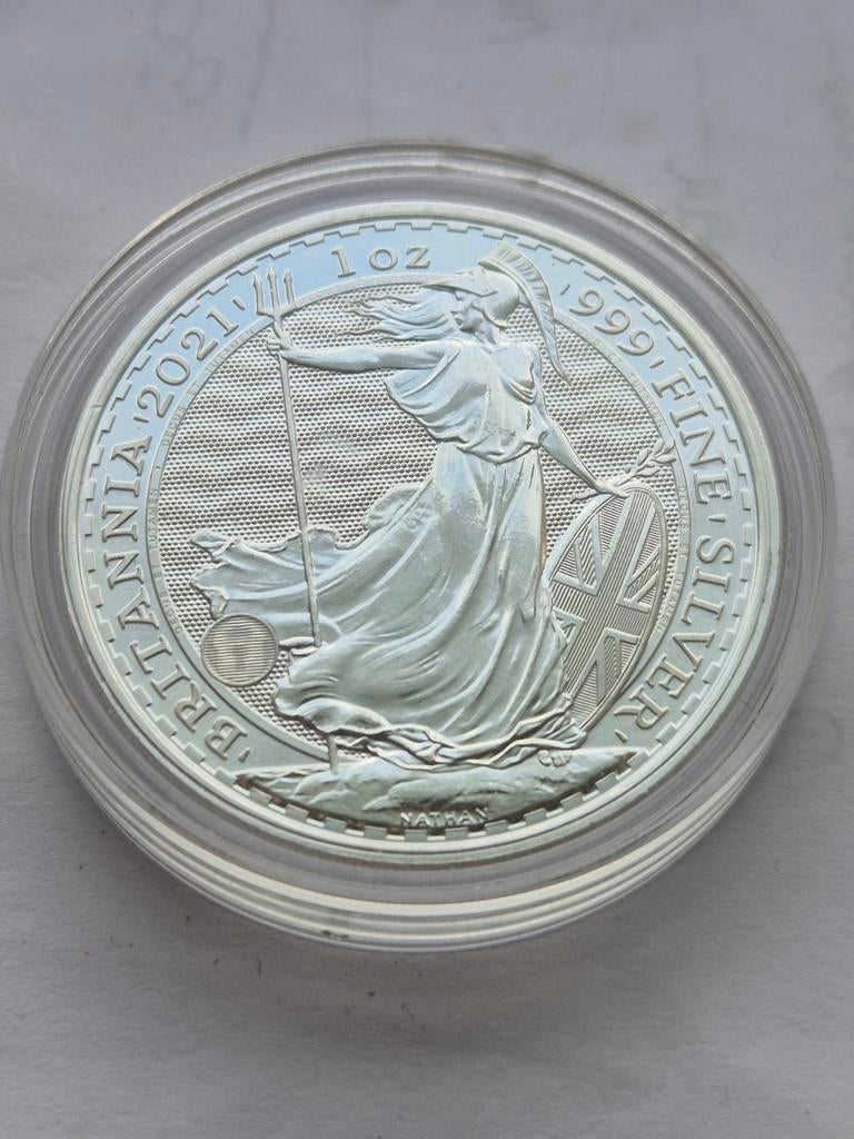 BRITANNIA 2021 1 Oz., Ophalen of Verzenden, Zilver