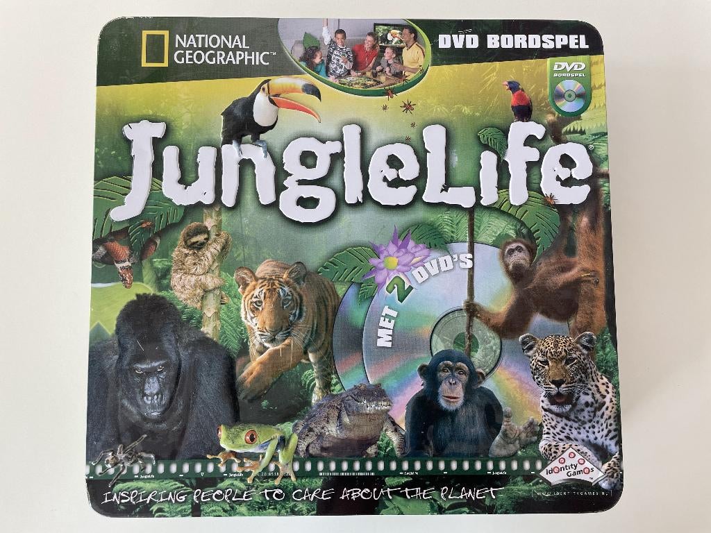 DVD bordspel Junglelife, Jungle life / National Geographic, Ophalen of Verzenden, Zo goed als nieuw, Identity Games