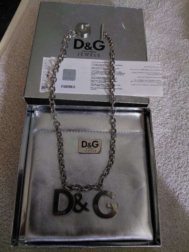Originele D&G ketting, Ophalen of Verzenden, Zo goed als nieuw, Zilver, Overige materialen