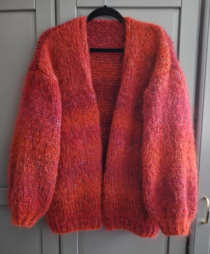 Nieuw handgemaakt mohair merino vest, een maat, Kleding | Dames, Truien en Vesten, Maat 46/48 (XL) of groter, Nieuw, Oranje, Ophalen of Verzenden