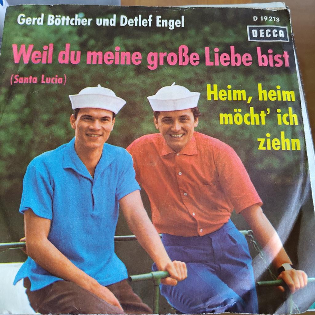 Gerd Böttcher & Detlef Engel- Weil du meine große Liebe bis, Ophalen of Verzenden, 1960 - 1969, Gebruikt, 7 inch